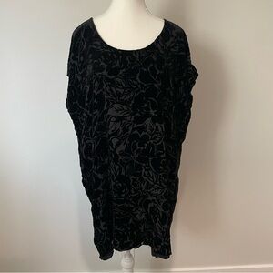 Aritzia Wilfred Velvet Burnout Shift Dress Doleman Sleeve Whimsigoth Size Medium